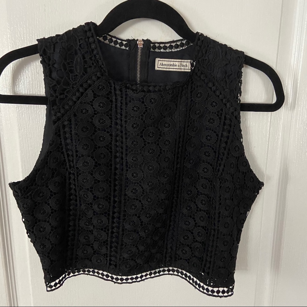 Black Abercrombie and Fitch Lace Top